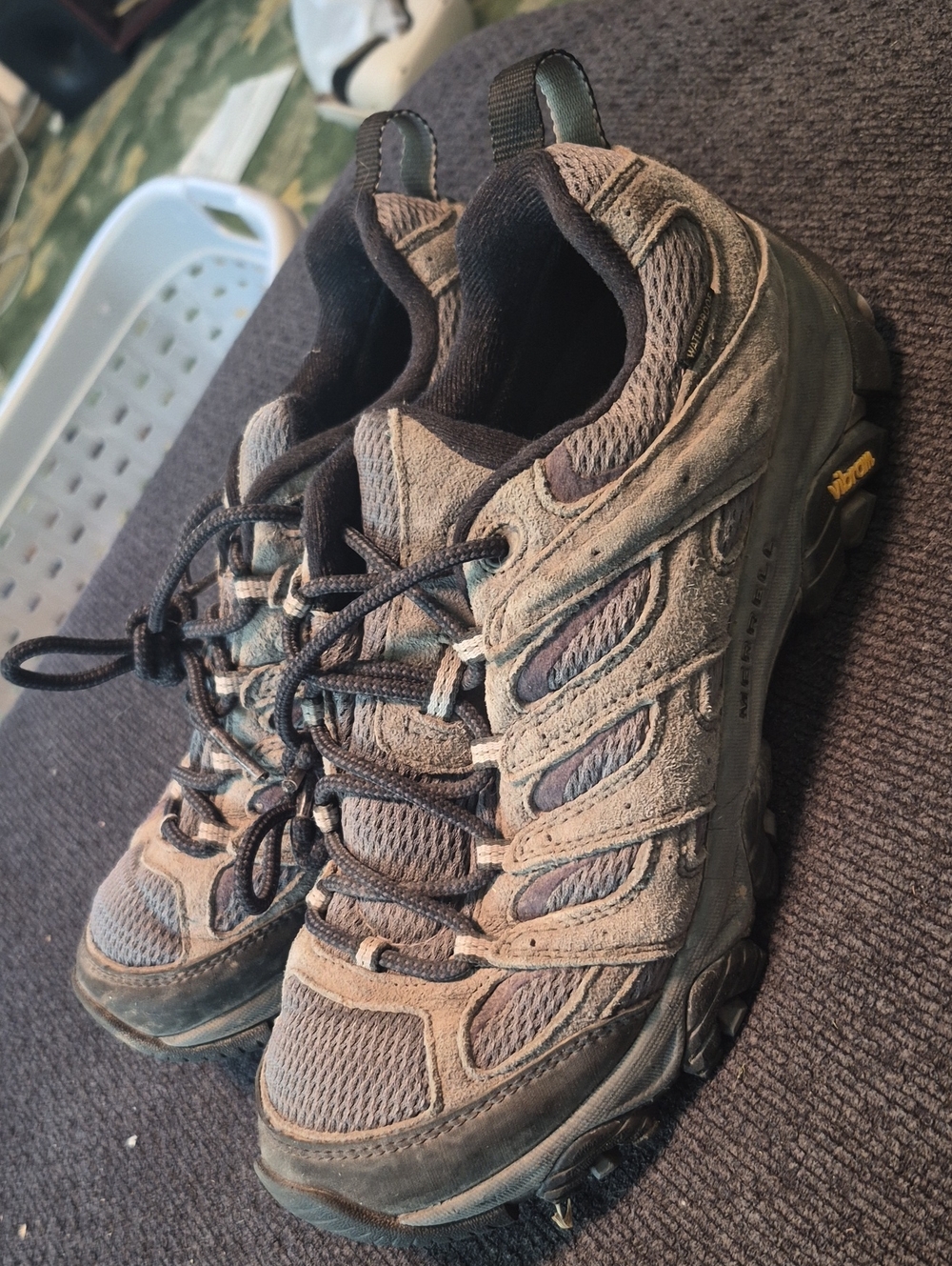 Merrell Brown and Black Men's Hiking Boots